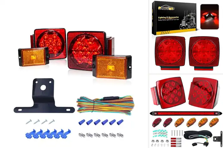 Detailed view of Best DOT Compliant Trailer Light Kits