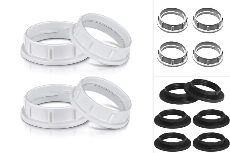Detailed view of Best Glass Shade Fixture Rings