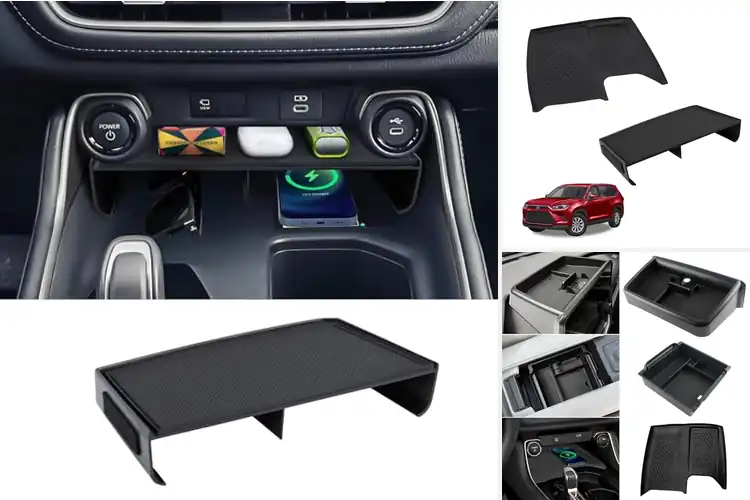 Detailed view of Best Grand Highlander Center Console Organizer Mats