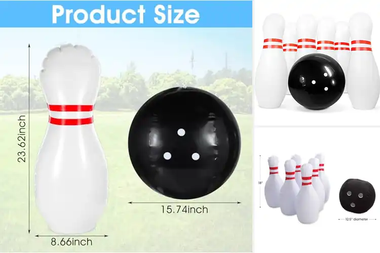 Detailed view of Best Inflatable Bowling Sets: Fun Themes for All Ages