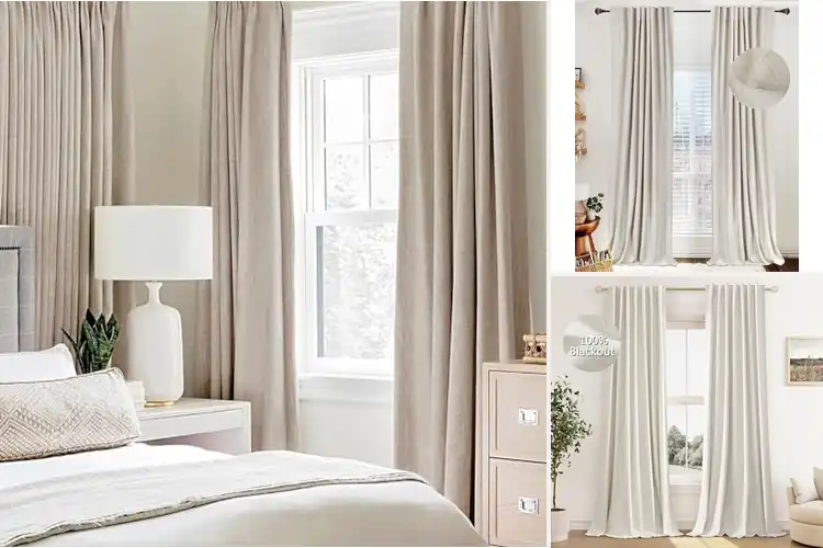 Detailed view of Best Linen Blackout Curtains for Calm, Cozy Privacy