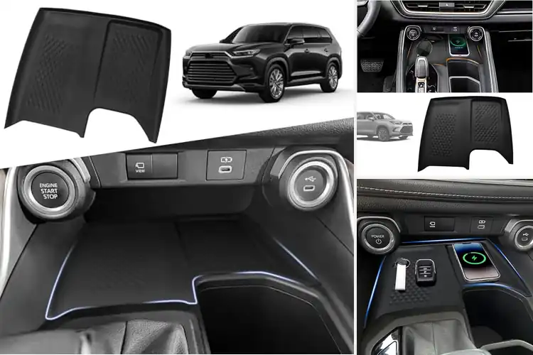 Detailed view of Best Silicone Grand Highlander Console Mats