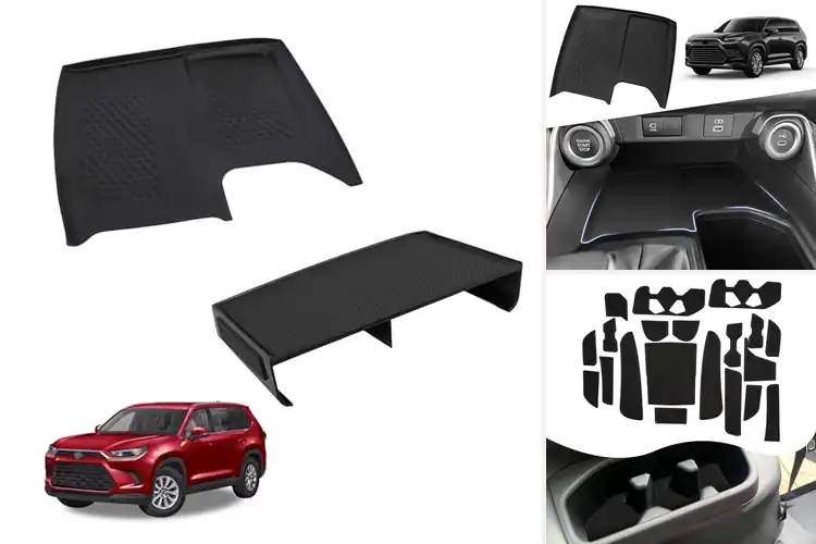 Detailed view of Best Toyota Grand Highlander Center Console Mats