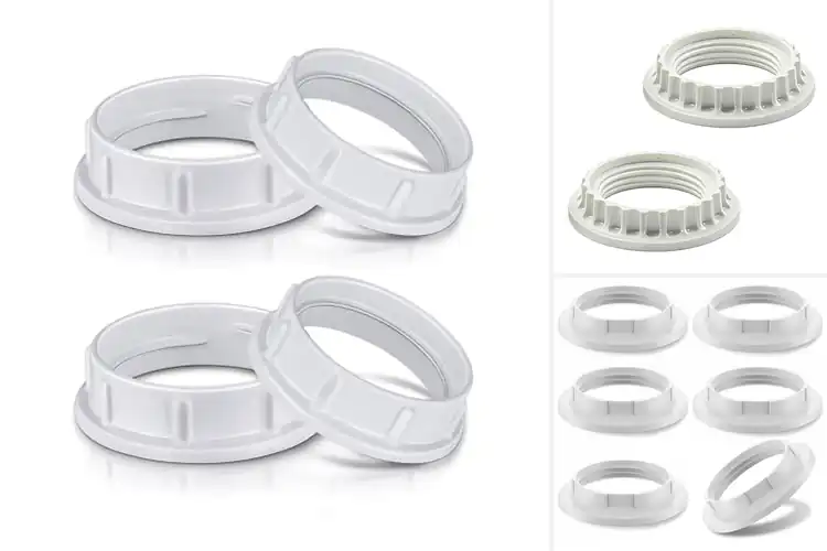 Detailed view of Best White Socket Shade Rings